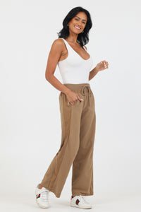 Ultimate Wide Leg Joggers - Caramel