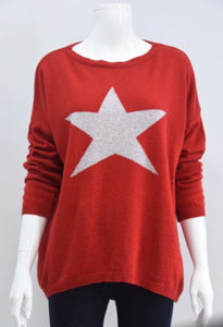 Cashmere & Wool Mix Star Jumper