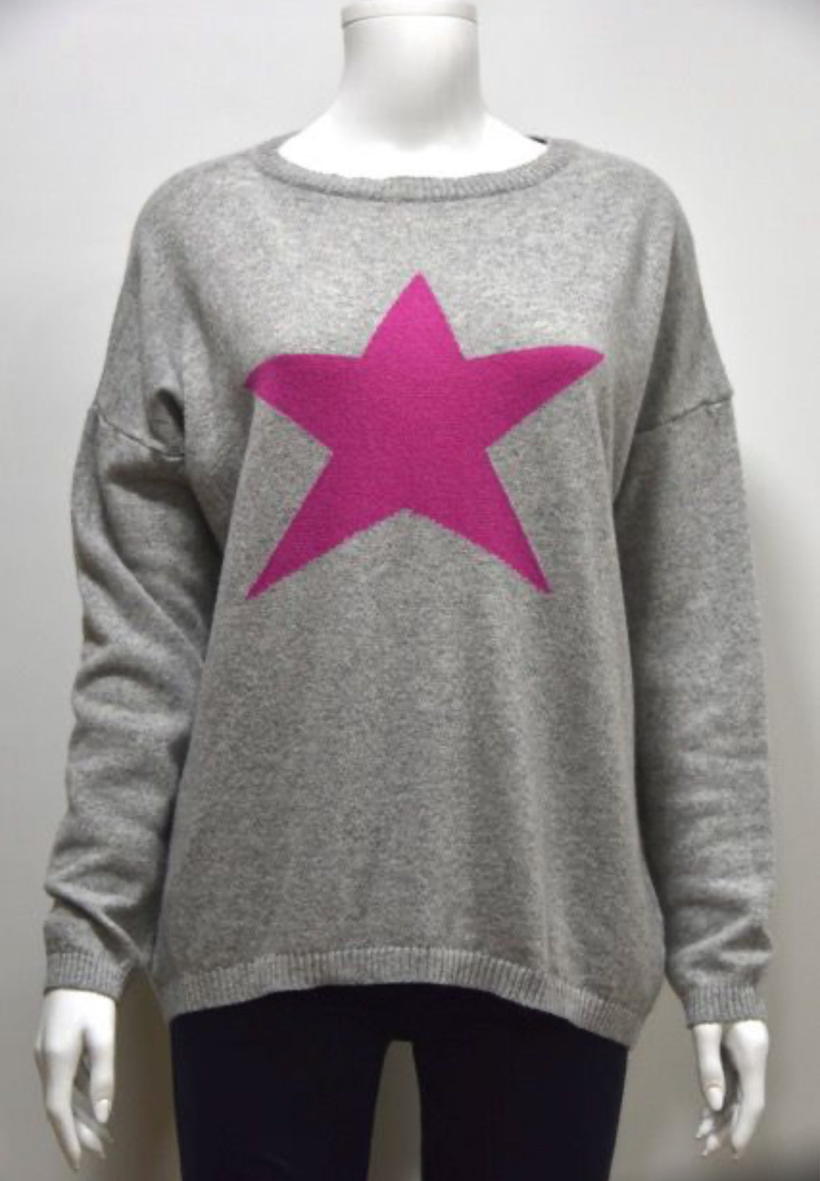 Cashmere Jumper Star Jumper Womens Uk Cashmere Wool Mix Star