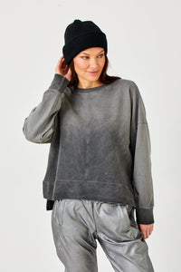 Distressed Wash Sweatshirt