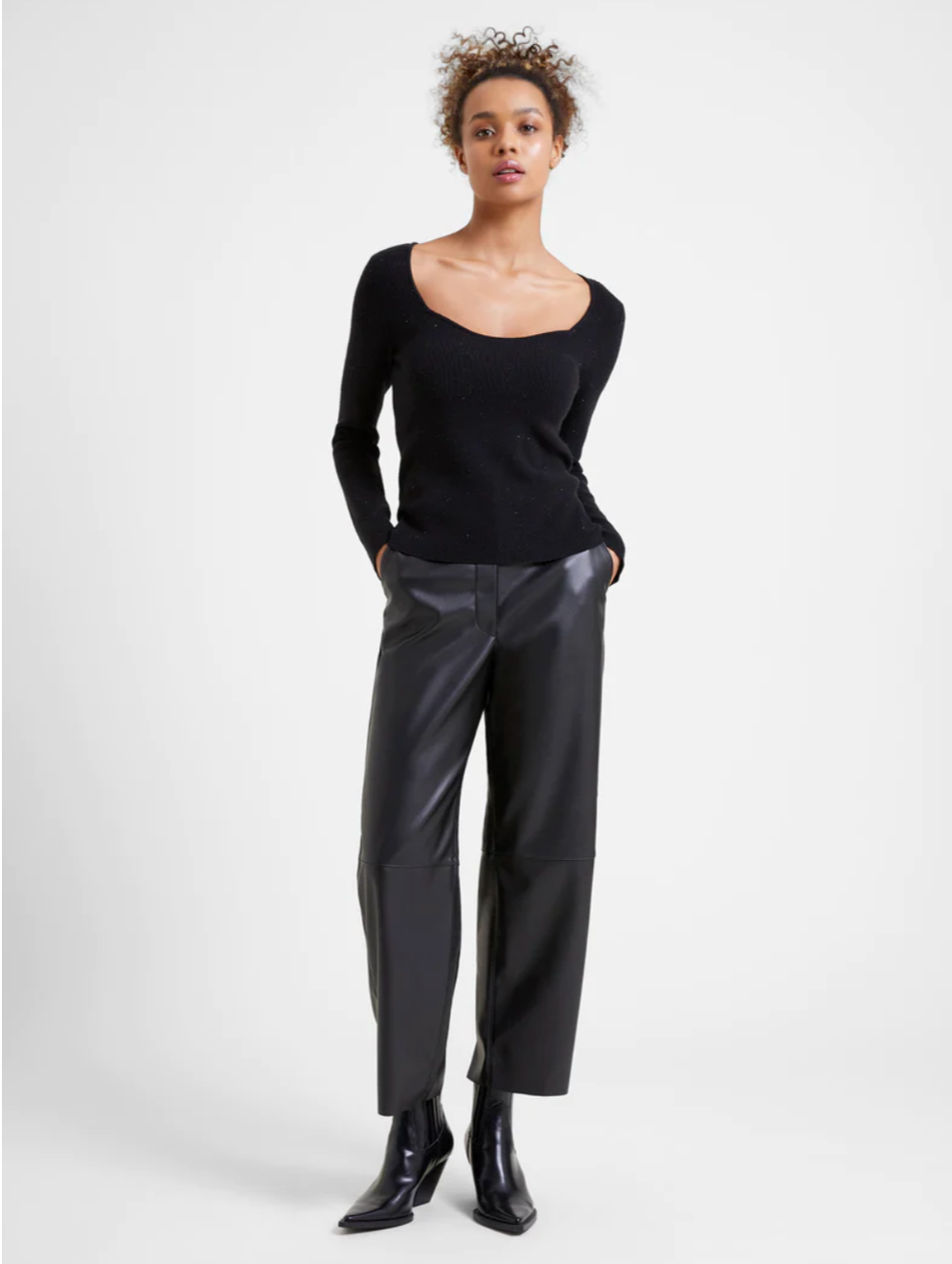 Faux Leather Trousers