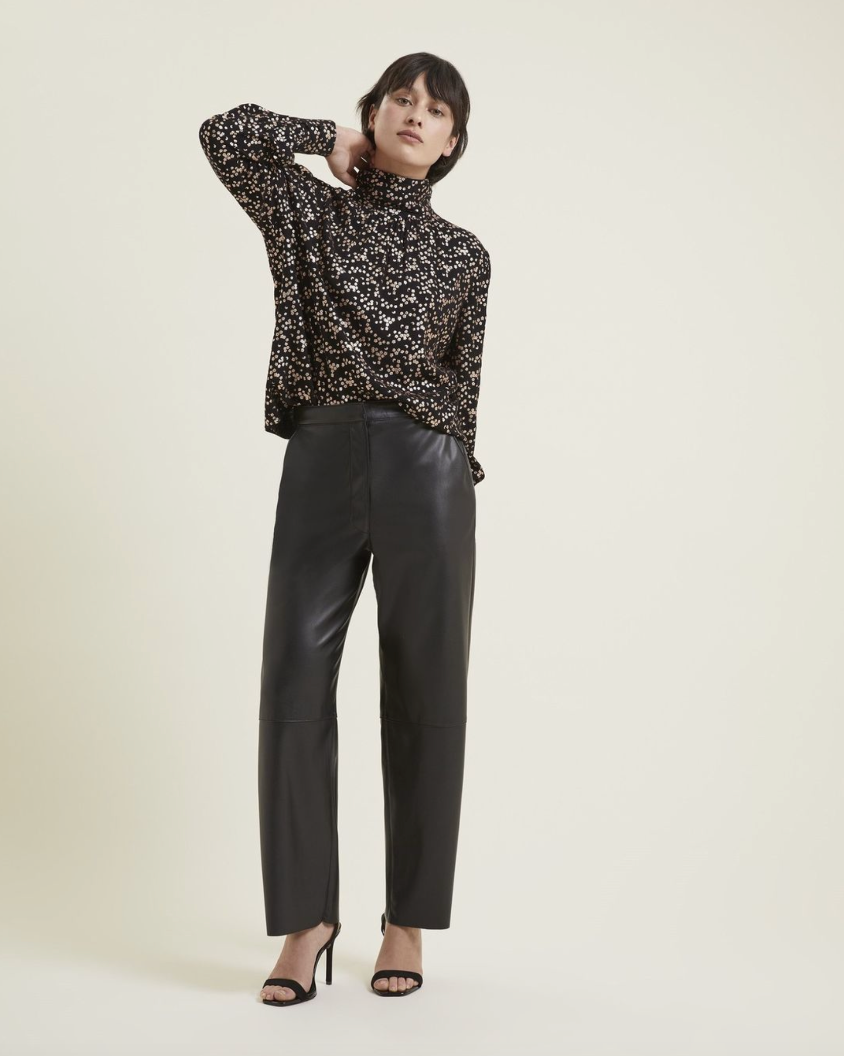 Faux Leather Trousers