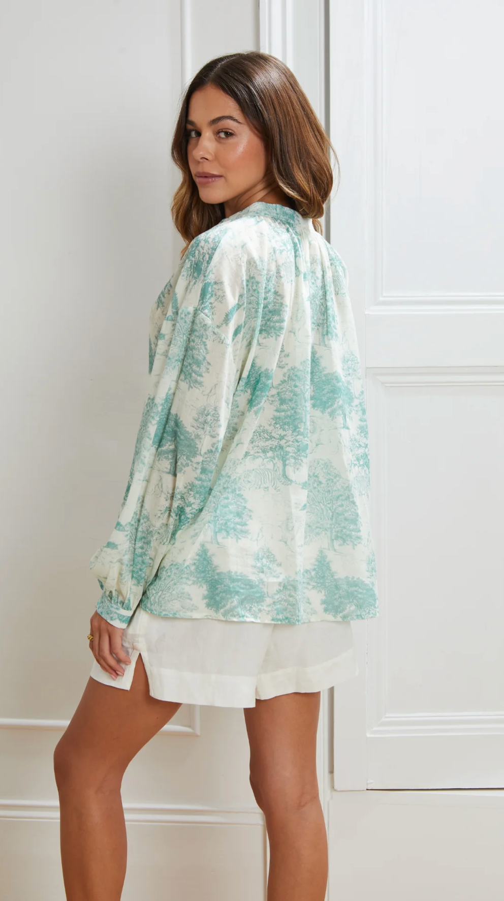 Toile Print Blouse