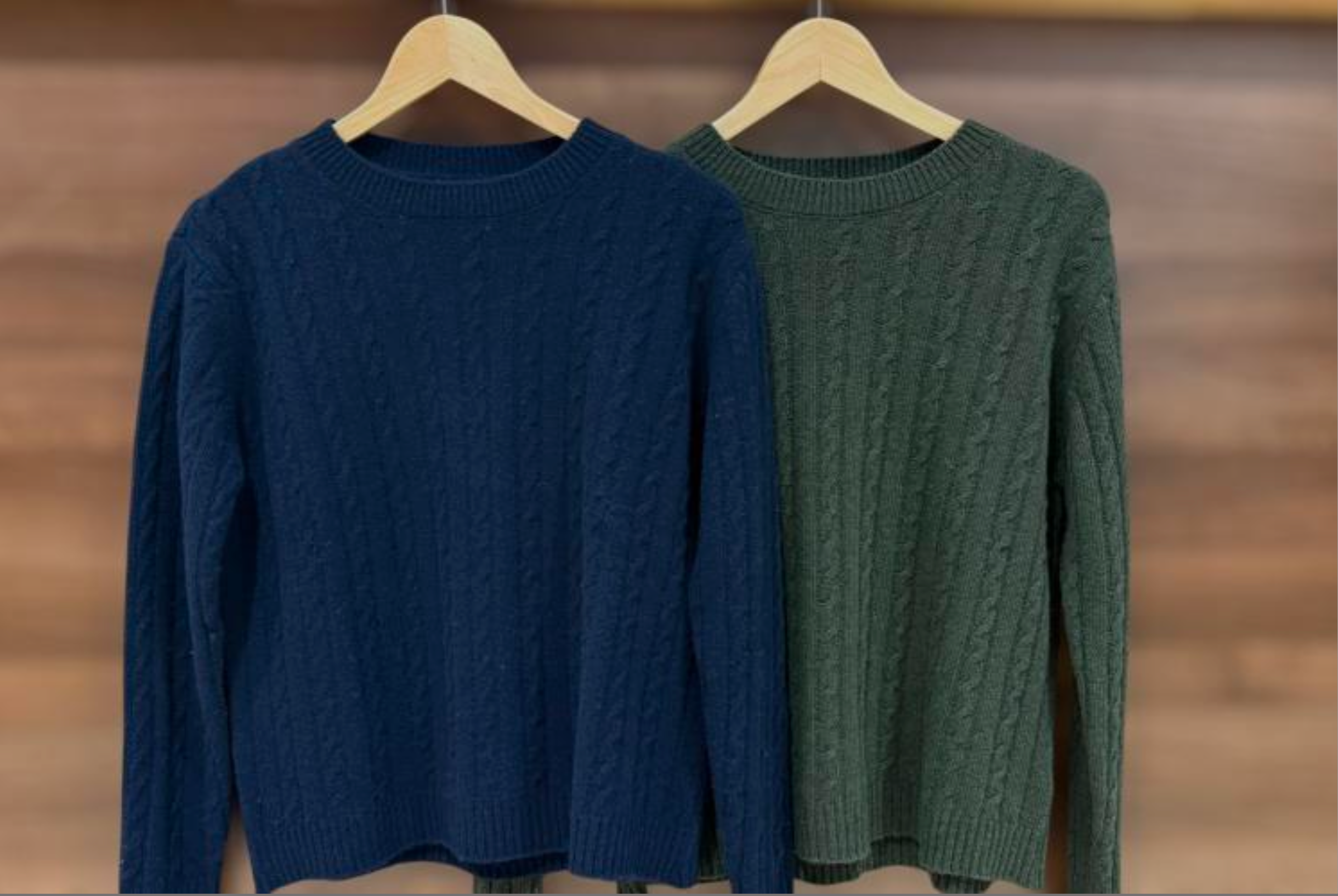 Merino Wool Cable Knit Jumper