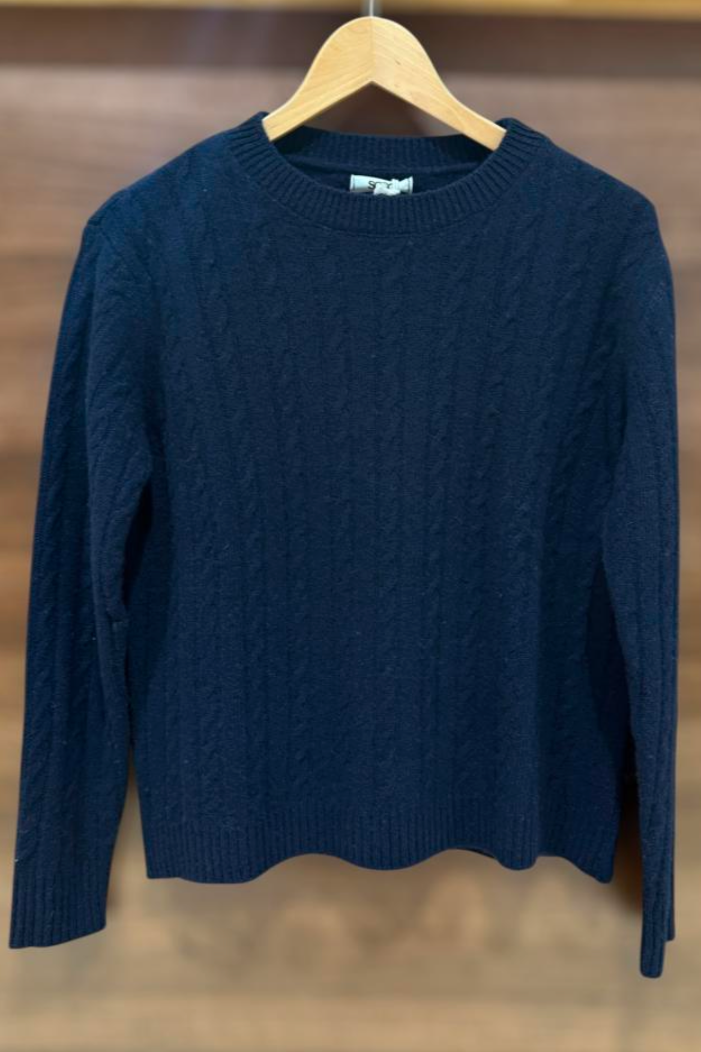 Merino Wool Cable Knit Jumper