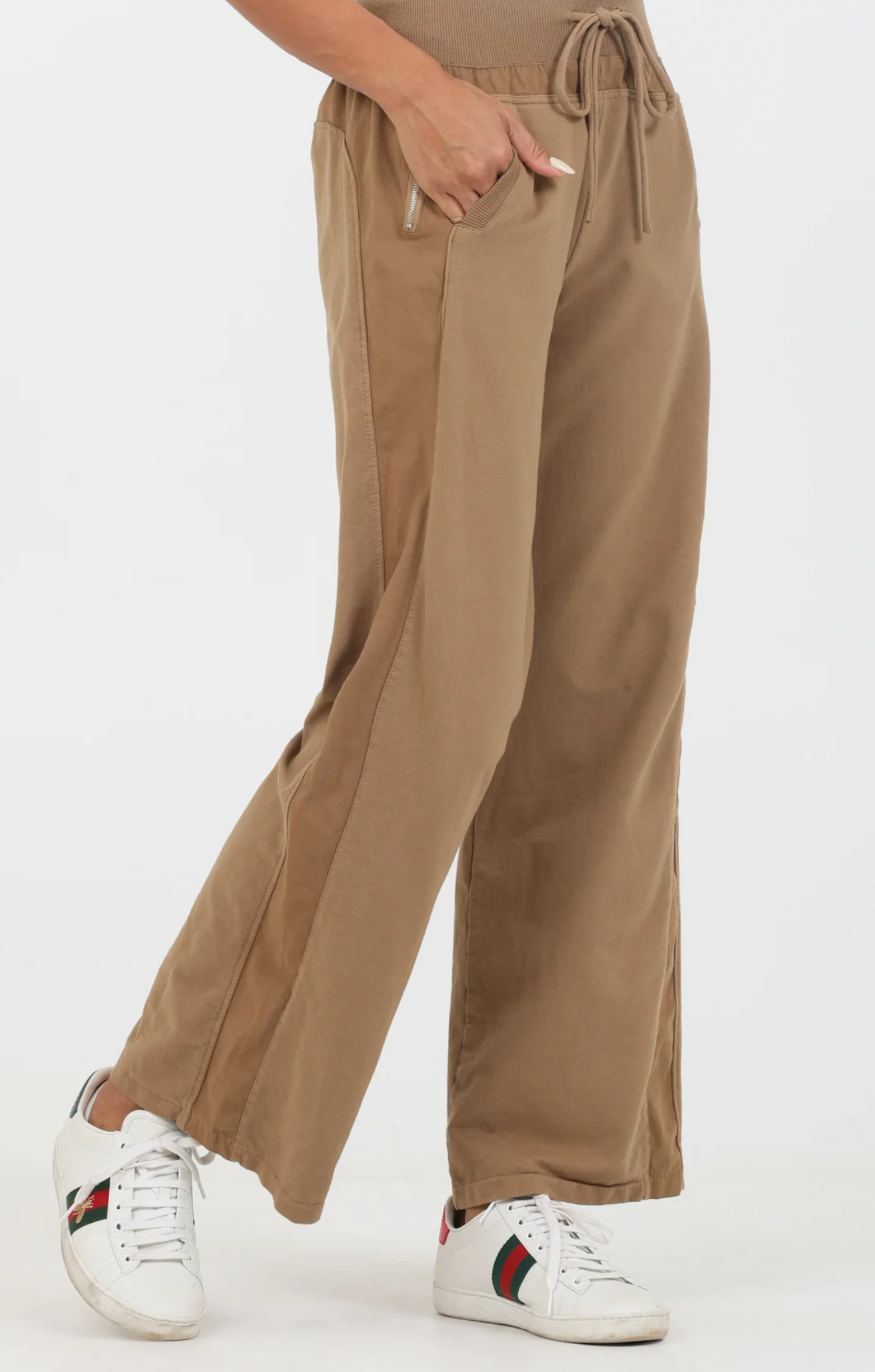 Ultimate Wide Leg Joggers - Caramel