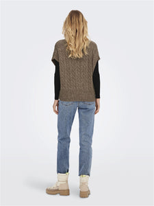 V-Neck Knitted Vest