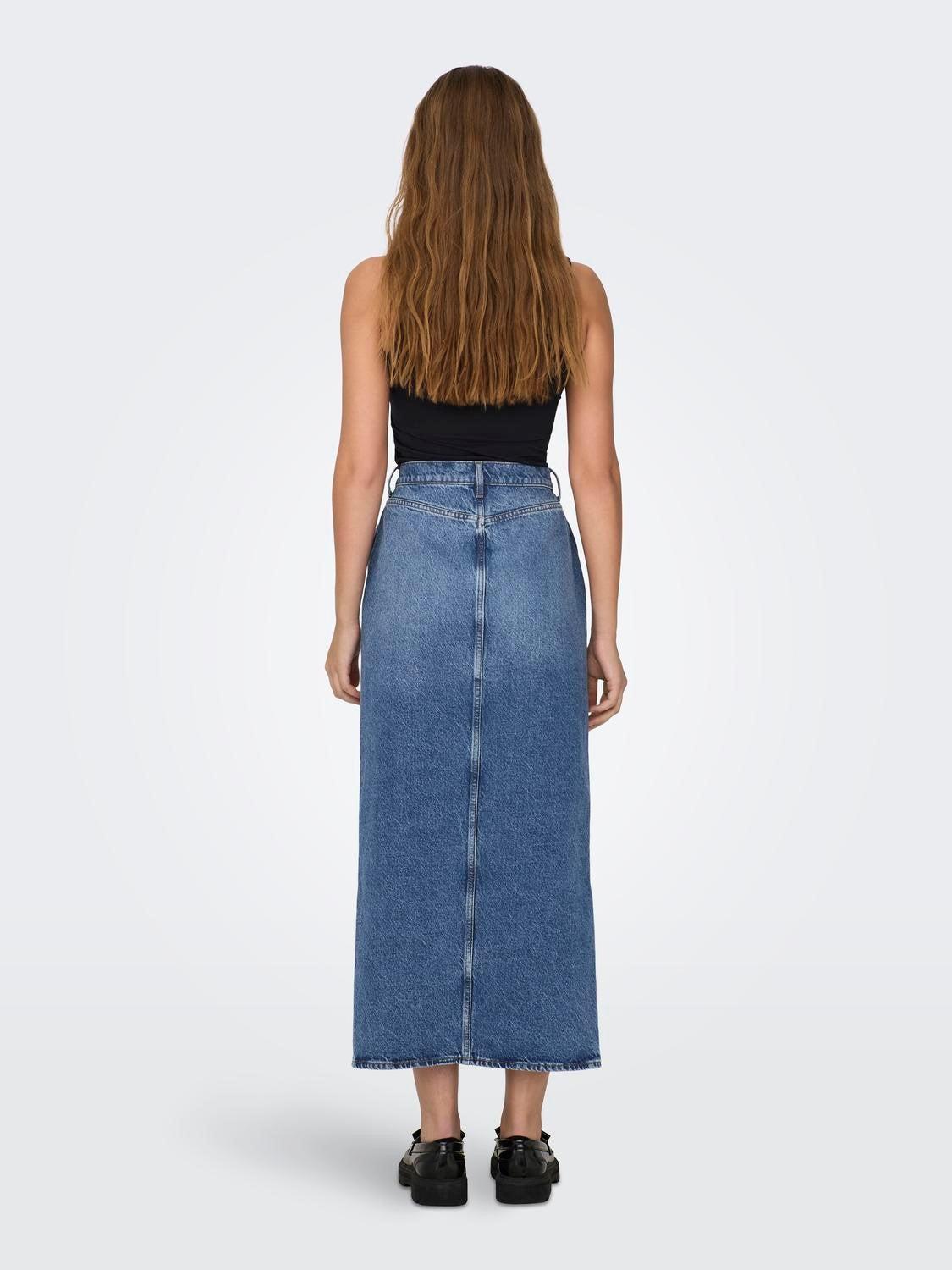 Long Denim Skirt