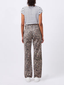 Charlie Leopard Print Denim Jeans