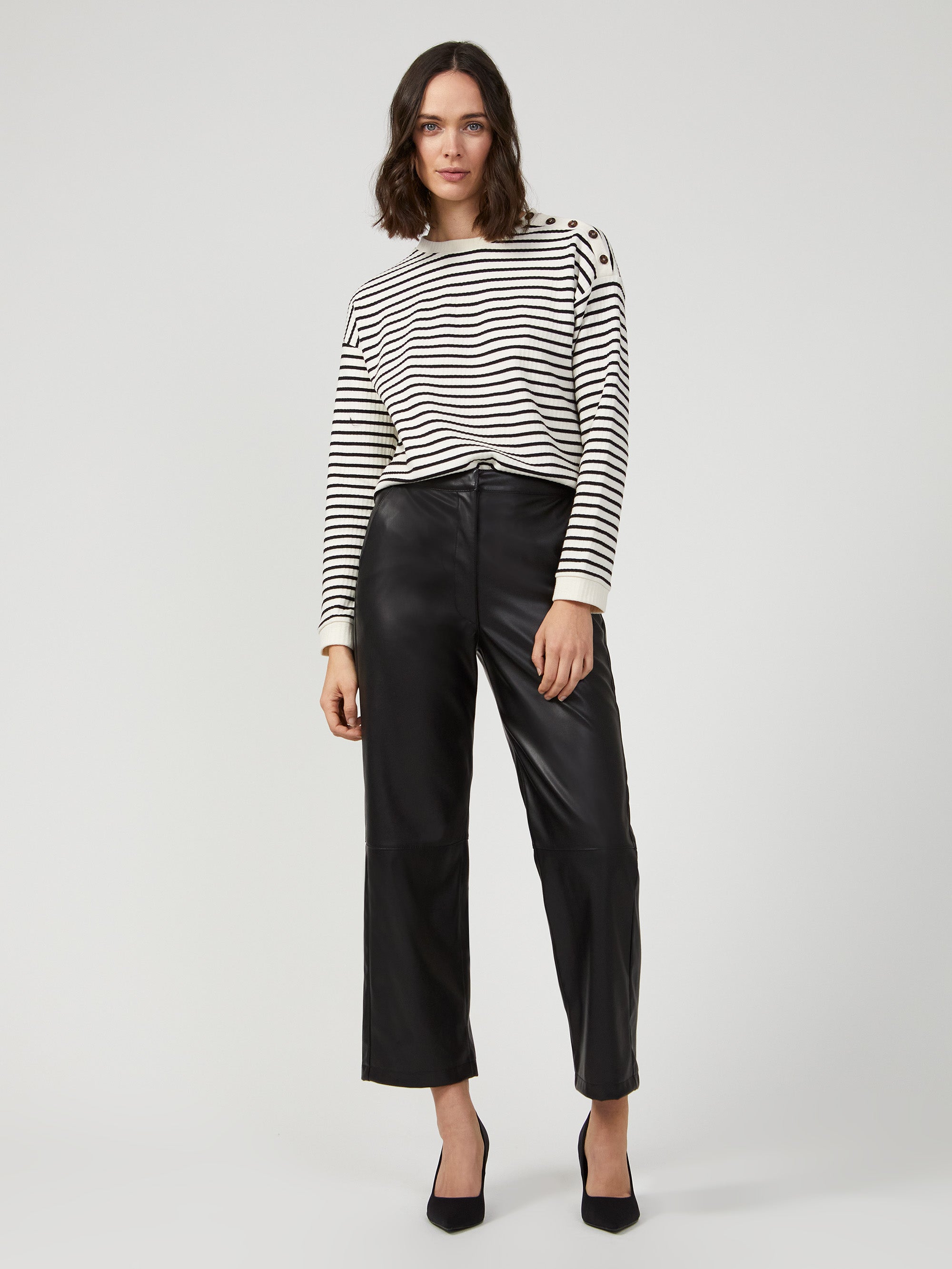 Faux Leather Trousers