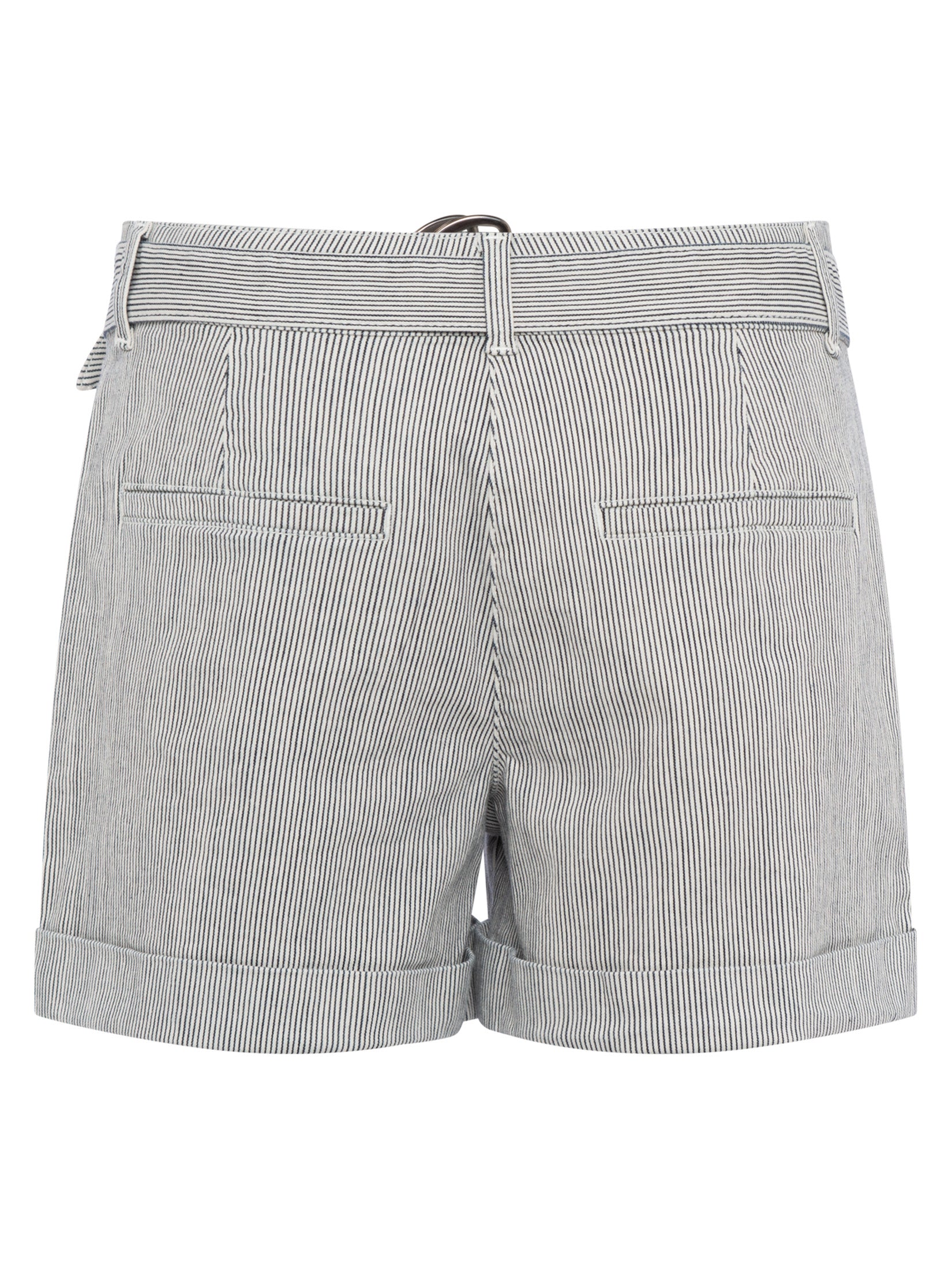 Cotton Micro Pinstripe Shorts