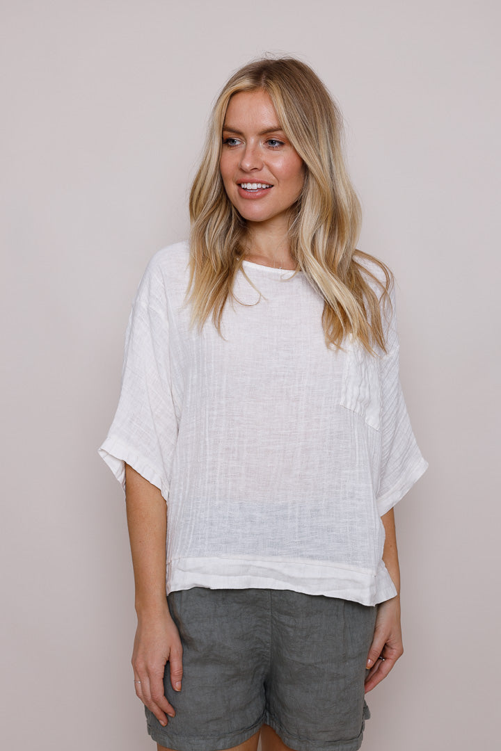 Sunny Linen/Cotton Top