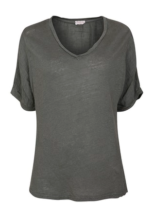 V-Neck Linen Top