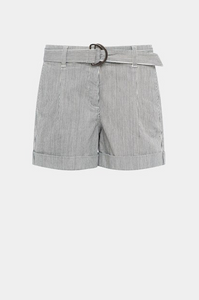 Cotton Micro Pinstripe Shorts