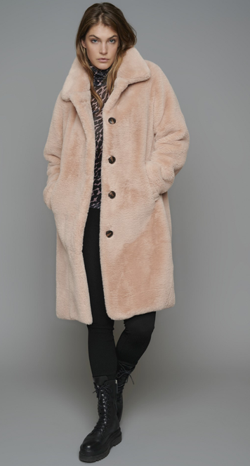 Long Faux Fur Coat Madison Rose