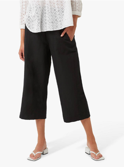 Milos Wide Leg Crop Trousers