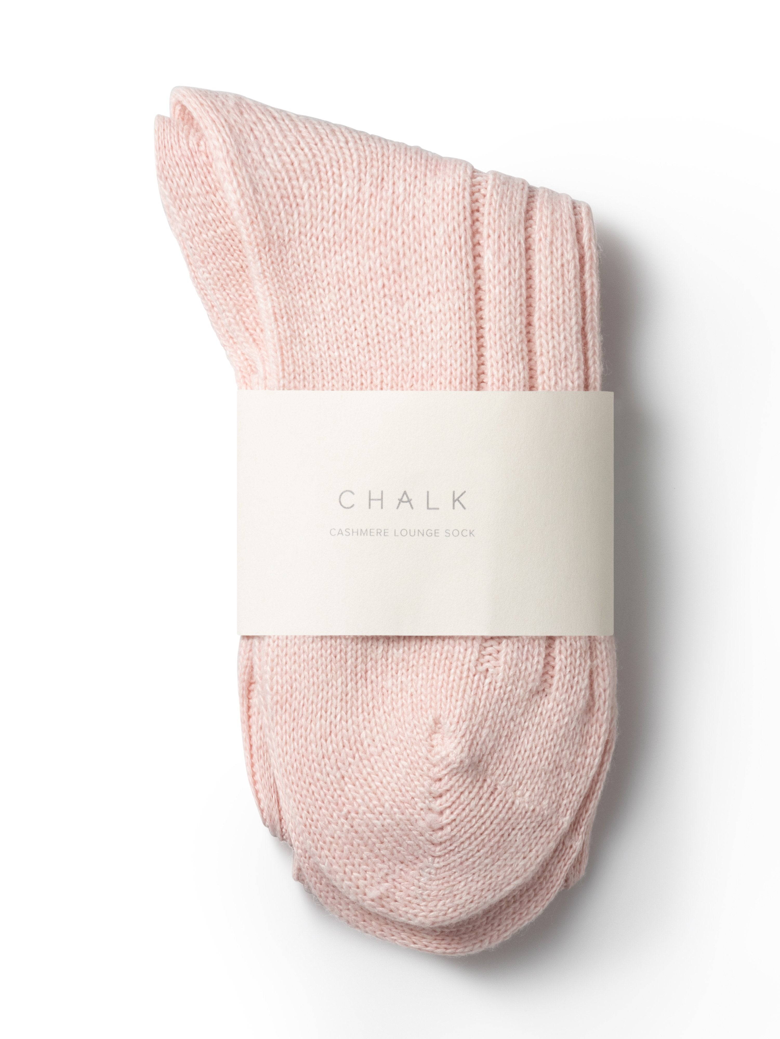 Cashmere Blend Lounge Socks - Soft Pink