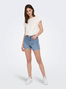 Regular Fit Denim Shorts